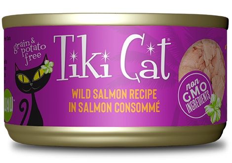 Tiki Cat Hanalei Luau Wild Salmon in Salmon Consomme Canned Cat Food