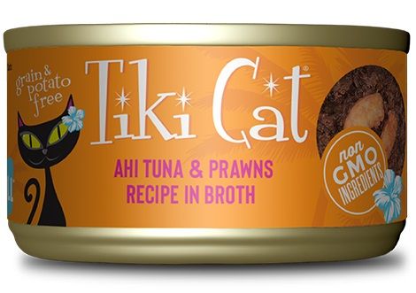 Tiki Cat Manana Grill Ahi Tuna with Prawns in Tuna Consomme Canned Cat Food