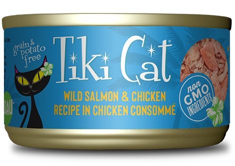 Tiki Cat Napili Luau Wild Salmon and Chicken in Chicken Consomme Canned Cat Food