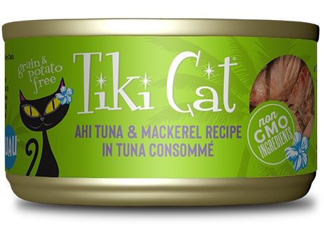 Tiki Cat Papeekeo Luau Ahi Tuna and Mackrel in Tuna Consomme Canned Cat Food