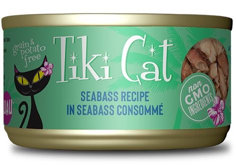 Tiki Cat Oahu Luau Seabass in Seabass Consomme Canned Cat Food
