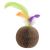 Ware Corrugated Feather Ball Cat Toy