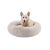 Best Friends by Sheri SnuggleSoft Faux Rabbit fur Donut Bed for Dogs & Cats