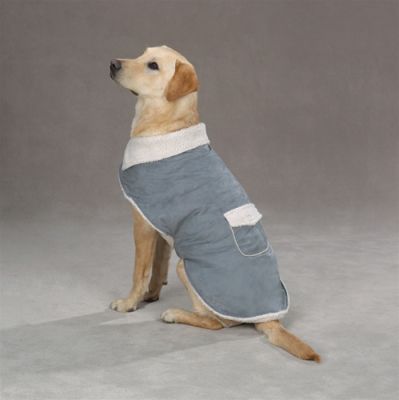 Zack & Zoey Classic Sherpa Jackets-Small-Grey #878484