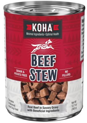 KOHA Minimal Ingredient Beef Stew Canned Dog Food - 12 x 12.7oz