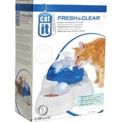 Catit Design Fresh & Clear Drinking Fountain w/ Food Bowl