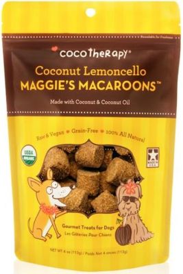CocoTherapy Maggie's Macaroons Coconut Lemoncello Dog Treats - 4oz - BB Date: Apr 01 2024