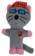 Multipet Bowzer and Meowzer Kittywimpus 5" Plush Dog Toy