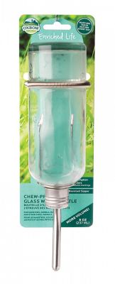 Oxbow Enriched Life Chew Proof Glass Water Bottle