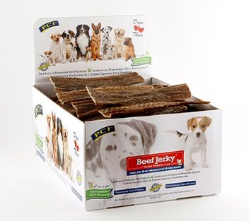 Pet Center Beef Jerky 7 inch Long Dog Treat - 42 Pieces/case