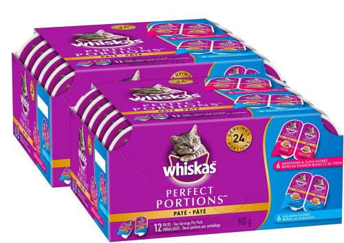 Whiskas Perfect Portions Seafood Selections Multipack Wet Cat Food 2x12x2.6oz