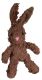 Spunky Pup Organic Cotton Bunny Dog Toy - Assorted Colors