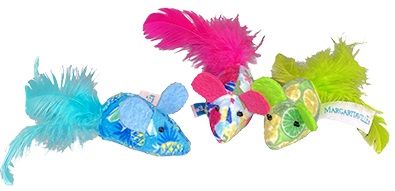 Multipet Margaritaville Mice Cat Toy (3 Pack)