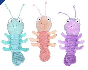 Multipet Margaritaville Mini Gumbo Shrimp 6" Dog Toy