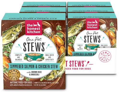 The Honest Kitchen One Pot Stews Simmered Salmon & Chicken Stew Wet Dog Food - 6x10.5oz
