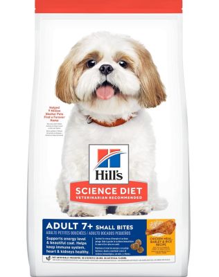 Hill's Science Diet Senior 7+ Small Bites Chicken Meal, Barley and Rice Recipe Dry Dog Food