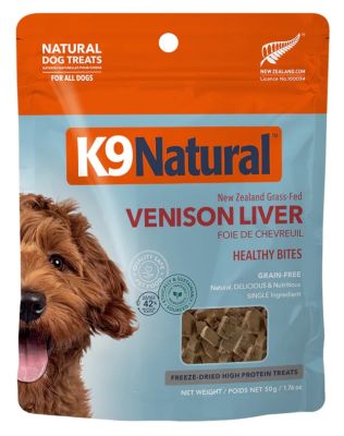 K9 Natural Vension Liver Healthy Bites Raw Freeze-Dried Dog Treats - 1.76oz
