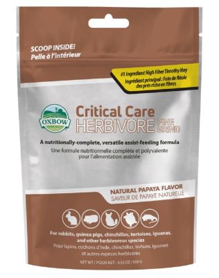 Oxbow Animal Health Critical Care Herbivore Fine Grind Papaya - 100g