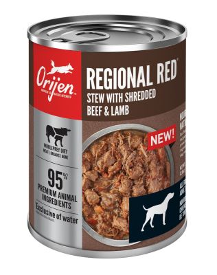Orijen Regional Red Stew With Shredded Beef and Lamb Canned Dog Food - 12x12.8oz