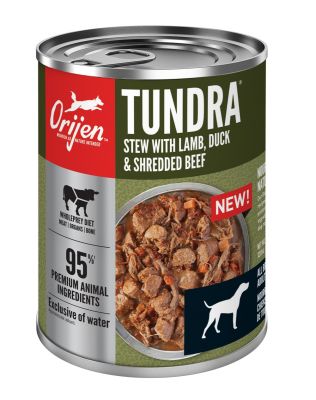 Orijen Tundra Stew With Lamb, Duck and Shredded Beef Canned Dog Food - 12x12.8oz