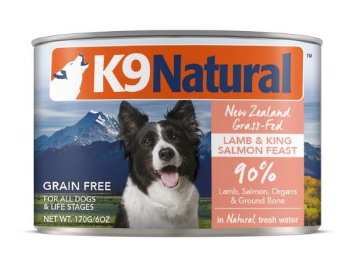 K9 Natural Grain-Free New Zealand Lamb & King Salmon Feast Canned Dog Food