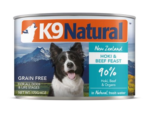 K9 Natural Grain-Free New Zealand Hoki & Beef Feast Canned Dog Food
