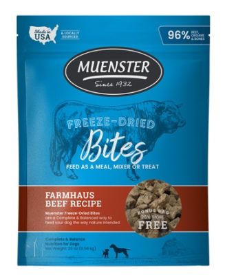 Muenster Bites Beef Recipe Freeze-Dried Dog Food - 142g