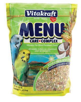 Vitakraft MENU Vitamin Fortified Parakeet Food - 2.5lb