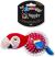 Spunky Pup Parrot in Clear Spiky Ball Dog Toy