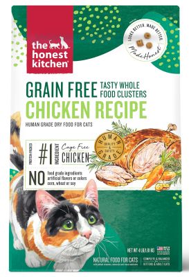 The Honest Kitchen Whole Food Clusters Grain Free Chicken Recipe Dry Cat Food