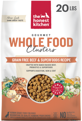 The Honest Kitchen Grain-Free Whole Food Clusters Beef Dry Dog Food