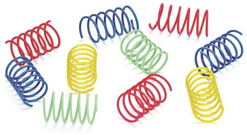 SPOT Colourful Springs Cat Toy - Wide - 10 Pack