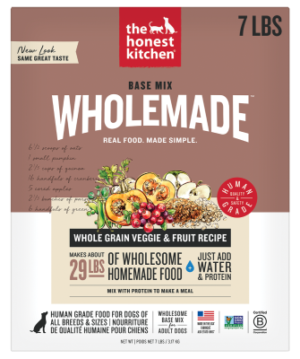 The Honest Kitchen Wholemade Whole Grain, Veggie & Fruit Base Mix Dog Food
