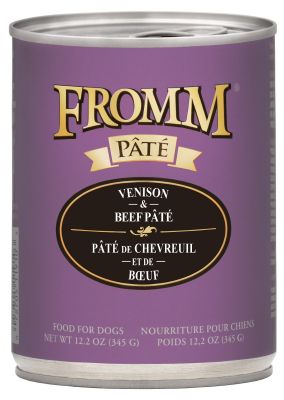 Fromm Venison & Beef Pate Canned Dog Food - 12x12oz