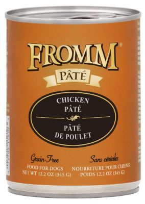 Fromm Grain-Free Chicken Pate Canned Dog Food - 12x12oz