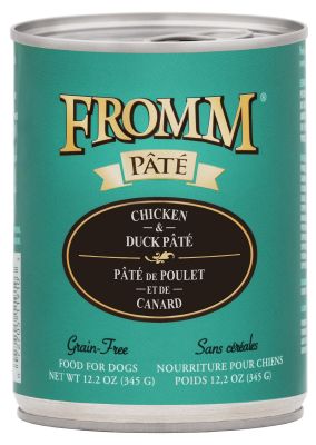 Fromm Grain-Free Chicken & Duck Pate Canned Dog Food - 12x12oz