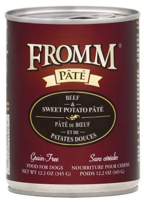 Fromm Grain-Free Beef & Sweet Potato Pate Canned Dog Food - 12x12.2oz 