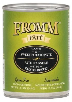 Fromm Grain-Free Lamb & Sweet Potato Pate Canned Dog Food 12x12.2oz