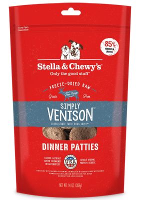 Stella & Chewy's Simply Venison Dinner Patties Freeze-Dried Dog Food