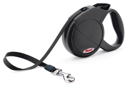 Flexi Comfort Grip Cord Retractable Leash Up to 44lbs-Black