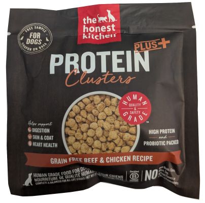 The Honest Kitchen Gourmet Protein Plus+ Clusters Grain Free Beef & Chicken Recipe Dry Dog Food - Sample