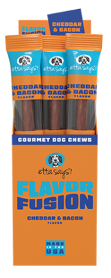Etta Says! Flavor Fusion Cheese & Bacon Dog Chews 1.75oz x 12ct