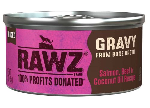 RAWZ Gravy Salmon, Beef and Coconut Oil Canned Cat Food