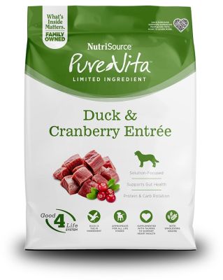 NutriSource PureVita Limited Ingredient Duck & Cranberry Entree Dry Dog Food