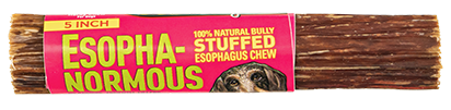 Etta Says! Esophagus Stuffed 5" Bull Sticks Dog Chews 20ct
