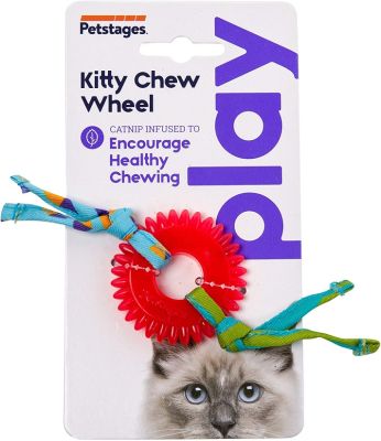  Petstage Kitty Chew Wheel Cleans Teeth and Strengthens Jaw Muscles Cat Toys