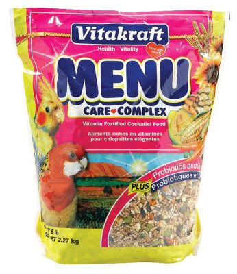 Vitakraft MENU Vitamin Fortified Cockatiel Food - 5lb