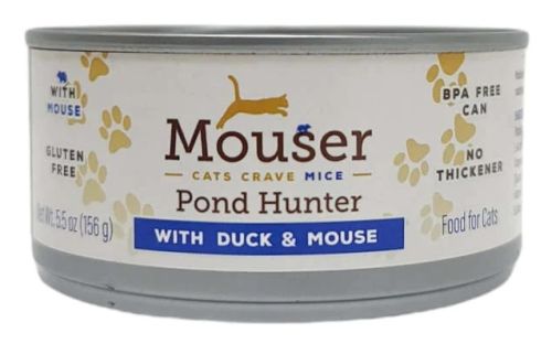 Muridae Pet Mouser Pond Hunter With Duck and Mouse Pate Canned Cat Food