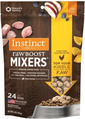 Instinct Raw Boost Mixers Grain Free Freeze Dried Chicken Recipe Dry Dog Food Topper