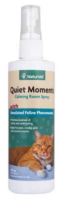 NaturVet Quiet Moments Herbal Calming Spray for Cat 8oz
